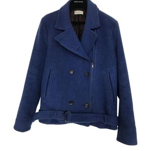 Gorgeous Paul Smith Padded Wool Motorcycle Jacket Coat, blue, size 48
